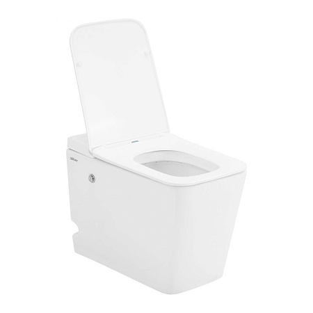 Унитаз приставной ABBER Rechteck AC1213P белый с импульсным смывом с крышкой микролифт Унитаз приставной ABBER Rechteck AC1213P белый с импульсным смывом с крышкой микролифт