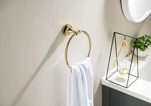 Полотенцедержатель Aquatek КЛАССИК AQ4512PG золото полированное Полотенцедержатель Aquatek КЛАССИК AQ4512PG золото полированное