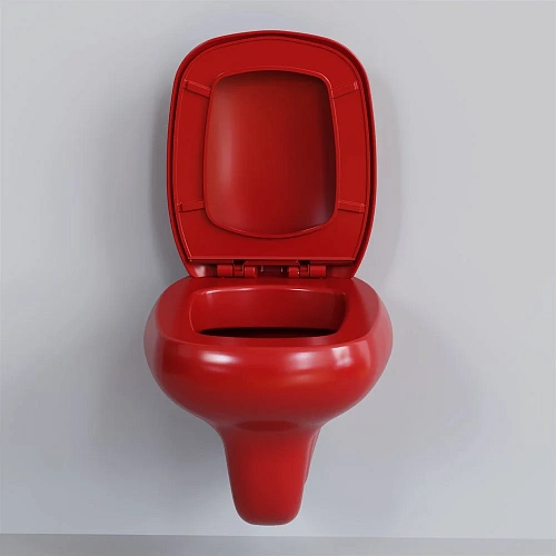 Крышка-сиденье Ambassador Diamond 122T21101 (толстое) КРАСНОЕ Крышка-сиденье Ambassador Diamond 122T21101 (толстое) КРАСНОЕ