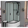 Душевая кабина Frank F412/2R М правосторонняя Black черный профиль матовое стекло 120x80 20076 Душевая кабина Frank F412/2R М правосторонняя Black черный профиль матовое стекло 120x80 20076