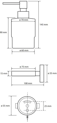 Дозатор жидкого мыла Bemeta WHITE 104109104 Дозатор жидкого мыла Bemeta WHITE 104109104