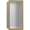 Настенный короб Hansgrohe XtraStoris Individual с дизайнерской рамой 30х15х10 см 56094140, под сталь