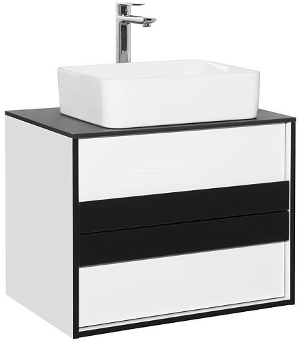 Тумба под раковину Style Line Амстердам 70 со столешницей, белый матовый ЛС-000010041 Тумба под раковину Style Line Амстердам 70 со столешницей, белый матовый ЛС-000010041