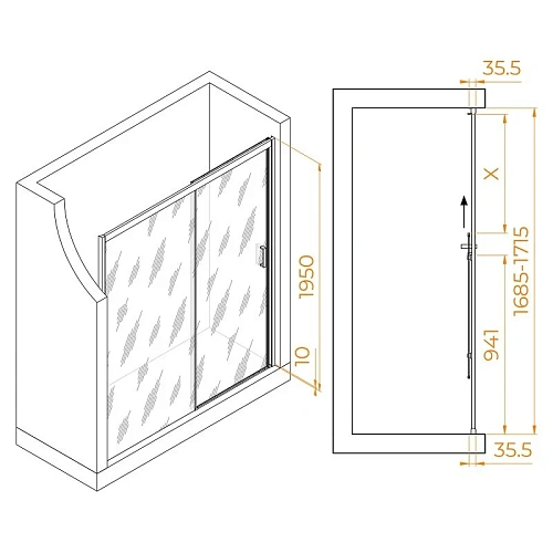 Душевая дверь RGW Passage PA-017 1700 мм Easy Clean хром 350801717-21 Душевая дверь RGW Passage PA-017 1700 мм Easy Clean хром 350801717-21