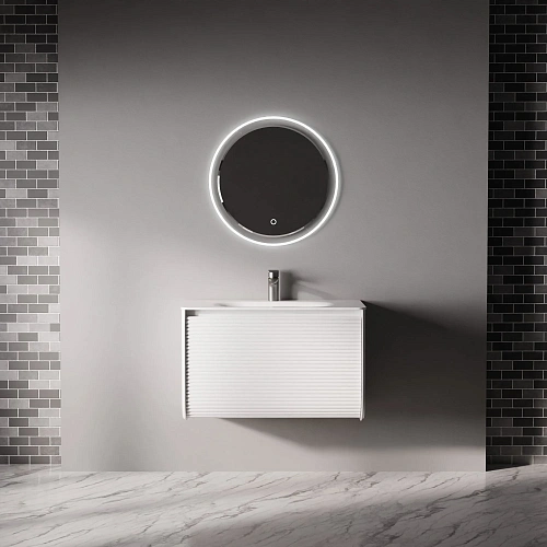 Тумба под раковину ArtDecco Lucia 80 ALC08W43S000 подвесная, серый Тумба под раковину ArtDecco Lucia 80 ALC08W43S000 подвесная, серый