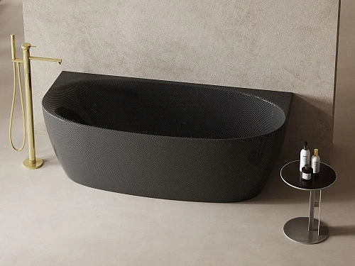 Ванна отдельностоящая ABBER AK9004 170x80 универсальная, черная карбон Ванна отдельностоящая ABBER AK9004 170x80 универсальная, черная карбон