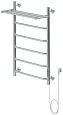 Полотенцесушитель электрический Aquanet Fiona 80х50 Тэн справа, с полкой 00281999 Полотенцесушитель электрический Aquanet Fiona 80х50 Тэн справа, с полкой 00281999