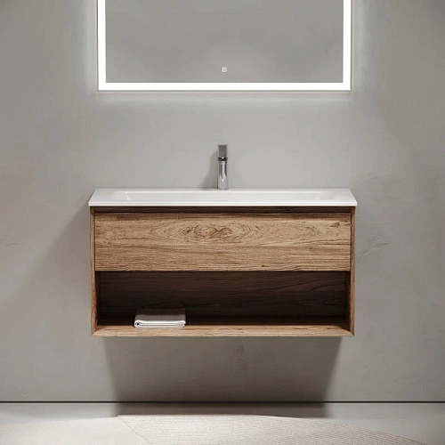 Тумба под раковину Sancos Marmi 1.0 MR1.0100ECH 995х445х520 дуб чарльстон, подвесная Тумба под раковину Sancos Marmi 1.0 MR1.0100ECH 995х445х520 дуб чарльстон, подвесная