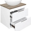 Тумба с раковиной STWORKI Копенгаген 60 белая, с раковиной STWORKI Moduo 55 Leaf 584887 Тумба с раковиной STWORKI Копенгаген 60 белая, с раковиной STWORKI Moduo 55 Leaf 584887