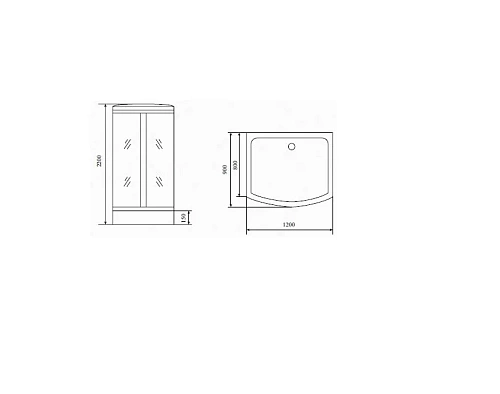 Душевая кабина Timo Comfort T-8815 Clean Glass 120x90x220 Душевая кабина Timo Comfort T-8815 Clean Glass 120x90x220