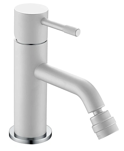 Смеситель для биде Boheme Uno 466-WCR White Chrome Смеситель для биде Boheme Uno 466-WCR White Chrome