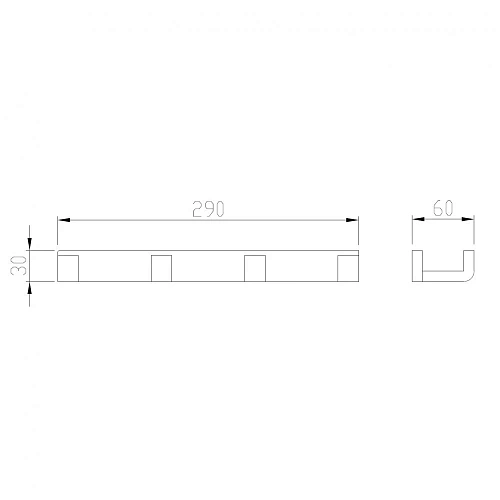 Крючок ABBER Westen AA1751 хром Крючок ABBER Westen AA1751 хром