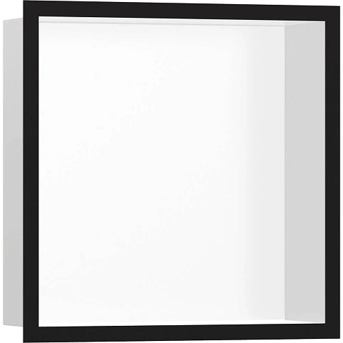 Настенный короб Hansgrohe XtraStoris Individual, с дизайнерской рамой, 30х30х10 см 56099670, матовый Настенный короб Hansgrohe XtraStoris Individual, с дизайнерской рамой, 30х30х10 см 56099670, матовый