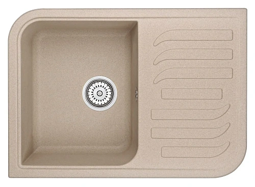 Кухонная мойка Granula 7001, ПЕСОК, кварц 695х495 Кухонная мойка Granula 7001, ПЕСОК, кварц 695х495