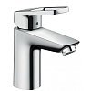 Картинка анонса товара «смеситель для раковины hansgrohe logis loop со средним изливом и сливным гарнитуром, хром 71151000»