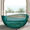 Картинка анонса товара «ванна отдельностоящая abber at9705aquamarin 150x150 универсальная, бирюзовый полиэфирная смола»