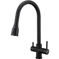 Смеситель для кухни Paulmark LANGE черный La214212-BLM Смеситель для кухни Paulmark LANGE черный La214212-BLM