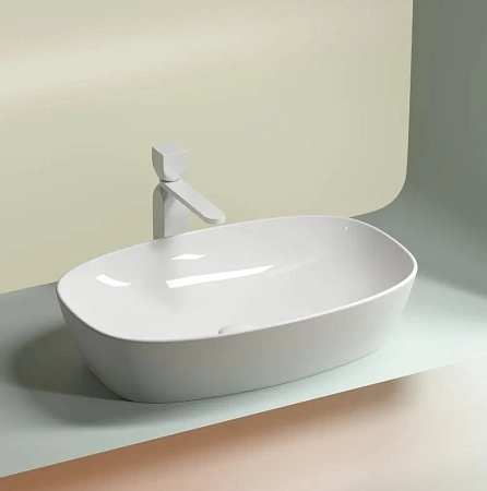 Раковина Ceramica Nova ELEMENT CN6049 белый накладная
