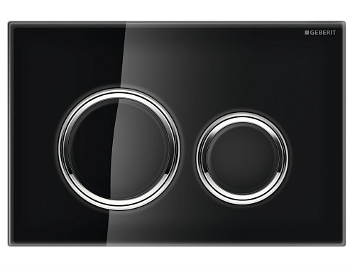 Клавиша смыва Geberit 115.884.SJ.1 Sigma21 чёрный, глянцевый хром Клавиша смыва Geberit 115.884.SJ.1 Sigma21 чёрный, глянцевый хром