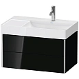 Тумба под раковину Duravit XSquare XS416904040 подвесная 78 см черный глянцевый Тумба под раковину Duravit XSquare XS416904040 подвесная 78 см черный глянцевый