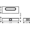 Скрытая часть для душевого слива Hansgrohe uBox universal, плоская установка 01000180 Скрытая часть для душевого слива Hansgrohe uBox universal, плоская установка 01000180