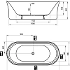 Акриловая ванна Ravak Ypsilon 180x80 XC00100026 Без гидромассажа Акриловая ванна Ravak Ypsilon 180x80 XC00100026 Без гидромассажа