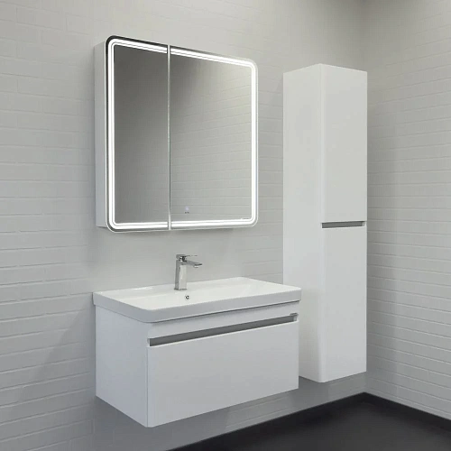 Шкаф-пенал Comforty Валдай-35П 00-00020835 белая матовая Шкаф-пенал Comforty Валдай-35П 00-00020835 белая матовая