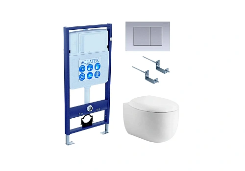 Комплект инсталляции Aquatek Standard INS-0000012 со звукоизоляцией кркпежомом KKI-0000002 клавишей смыва KDI-0000011 унитазом АЛЬТАИР AQ1980-00 с крышкой SET Aquatek АЛЬТАИР cm-011 4в1 Комплект инсталляции Aquatek Standard INS-0000012 со звукоизоляцией кркпежомом KKI-0000002 клавишей смыва KDI-0000011 унитазом АЛЬТАИР AQ1980-00 с крышкой SET Aquatek АЛЬТАИР cm-011 4в1
