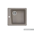 Кухонная мойка Aquaton Парма 1A713032PM250 из литого мрамора, квадратная, серый шелк Кухонная мойка Aquaton Парма 1A713032PM250 из литого мрамора, квадратная, серый шелк