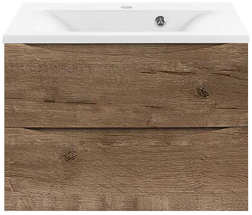 Тумба под раковину Vincea Mia 650 подвесная, 2 выкатных ящика soft close, V.Oak VMC-2MA650VO Тумба под раковину Vincea Mia 650 подвесная, 2 выкатных ящика soft close, V.Oak VMC-2MA650VO