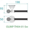 Держатель туалетной бумаги CEZARES OLIMP-TH04 хром-Swarovski OLIMP-TH04-01-Sw Держатель туалетной бумаги CEZARES OLIMP-TH04 хром-Swarovski OLIMP-TH04-01-Sw