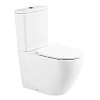 Унитаз напольный BelBagno SFERA-R BB2141CPR/ BB2111SC безободковый с сиденьем