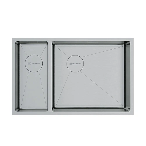 Кухонная мойка Omoikiri Taki 69-2-U/IF-IN-R Side нержавеющая сталь/нержавеющая сталь 4993182 Кухонная мойка Omoikiri Taki 69-2-U/IF-IN-R Side нержавеющая сталь/нержавеющая сталь 4993182