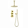 Душевая система Timo Saona SX-2399/17SM встраиваемая с термостатом золото матовое Душевая система Timo Saona SX-2399/17SM встраиваемая с термостатом золото матовое