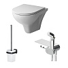 Унитаз подвесной AM.PM Gem CK90H0203W с гигиеническим душем с сиденьем