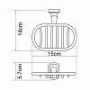 Мыльница WasserKRAFT Oder K-3069 хром Мыльница WasserKRAFT Oder K-3069 хром