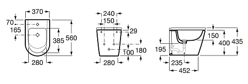Биде напольное Roca Inspira Round 357527000 Биде напольное Roca Inspira Round 357527000