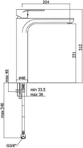 Смеситель для раковины Paffoni Green GR081CR Смеситель для раковины Paffoni Green GR081CR
