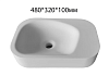 Картинка анонса товара «раковина armadi art colibri corian 902-mw накладная 480x320x100 matt white»