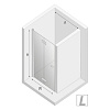 Душевая дверь NEW TRENDY NEW SOLEO BLACK складные L 100x195 D-0225A (черный) Душевая дверь NEW TRENDY NEW SOLEO BLACK складные L 100x195 D-0225A (черный)