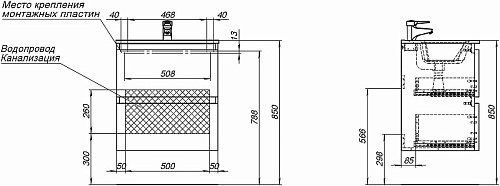 Тумба под раковину De Aqua Ариетта NEW 60 белый матовый 00265579 Тумба под раковину De Aqua Ариетта NEW 60 белый матовый 00265579