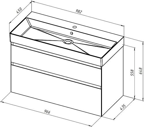 Тумба под раковину Allen Brau Infinity 100 1.210027.WM белый матовый Тумба под раковину Allen Brau Infinity 100 1.210027.WM белый матовый