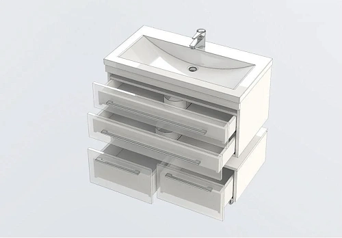 Тумба под раковину Aquanet Нота 90 белый 00171492 Тумба под раковину Aquanet Нота 90 белый 00171492