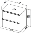 Столешница Allen Brau Activity 70 1.34021.AL акриловый камень альба Столешница Allen Brau Activity 70 1.34021.AL акриловый камень альба