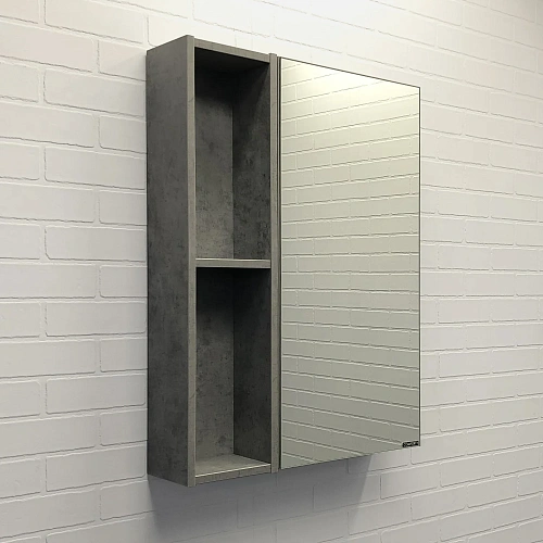 Зеркальный шкаф Comforty Осло-60 00-00006490 бетон светлый Зеркальный шкаф Comforty Осло-60 00-00006490 бетон светлый