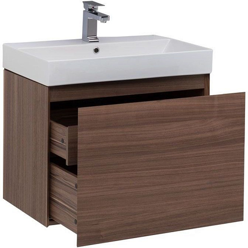 Тумба с раковиной Aquanet Нью-Йорк 70 орех 00213935 Тумба с раковиной Aquanet Нью-Йорк 70 орех 00213935