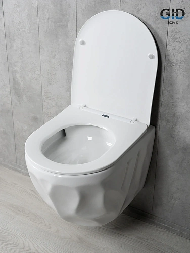 Унитаз подвесной Tornado Gid Tr2196TFX 62263Y белый 49x35.5x34 с крышкой микролифт Унитаз подвесной Tornado Gid Tr2196TFX 62263Y белый 49x35.5x34 с крышкой микролифт