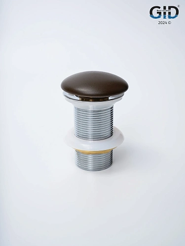 Донный клапан Gid без перелива Br100 74406K коричневый матовый 7x7x10 Донный клапан Gid без перелива Br100 74406K коричневый матовый 7x7x10