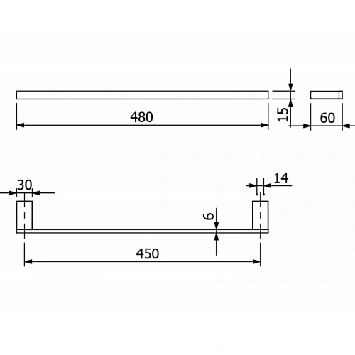 Полотенцедержатель Kludi VELA C 3198005 хром Полотенцедержатель Kludi VELA C 3198005 хром