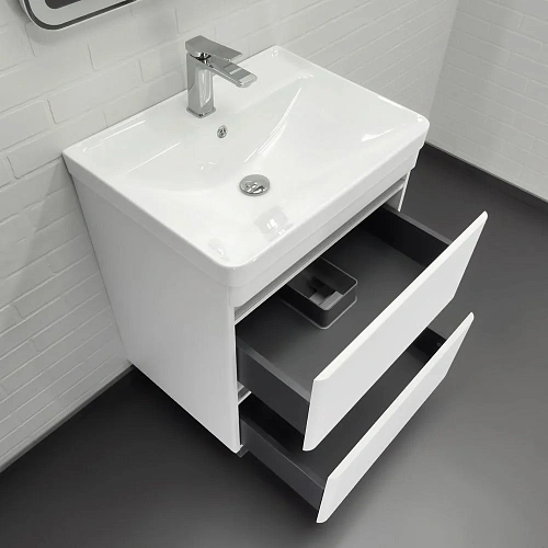 Тумба с раковиной Comforty Валдай-70Н 00-00020836 напольная белая матовая с раковиной 4470 Тумба с раковиной Comforty Валдай-70Н 00-00020836 напольная белая матовая с раковиной 4470